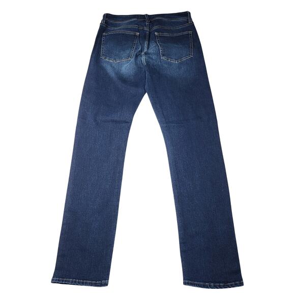 Liverpool Kingston Modern Slim Straight Jeans Dark Stanton Wash Button Zip 30x34 - Picture 4 of 13